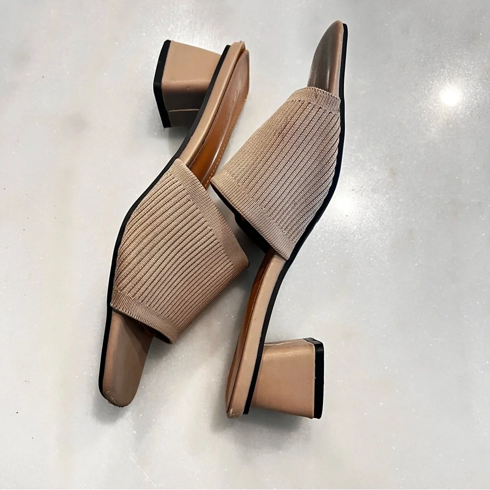 Knit mules slides Women's Slide Sandals size 8 - Picture 5 of 15